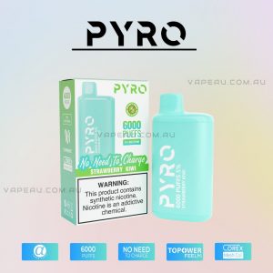 PYRO Vape 6000 Puffs 5% Strawberry Kiwi