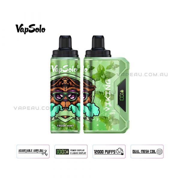 VapSolo Viking 12000 Puffs Fresh Mint