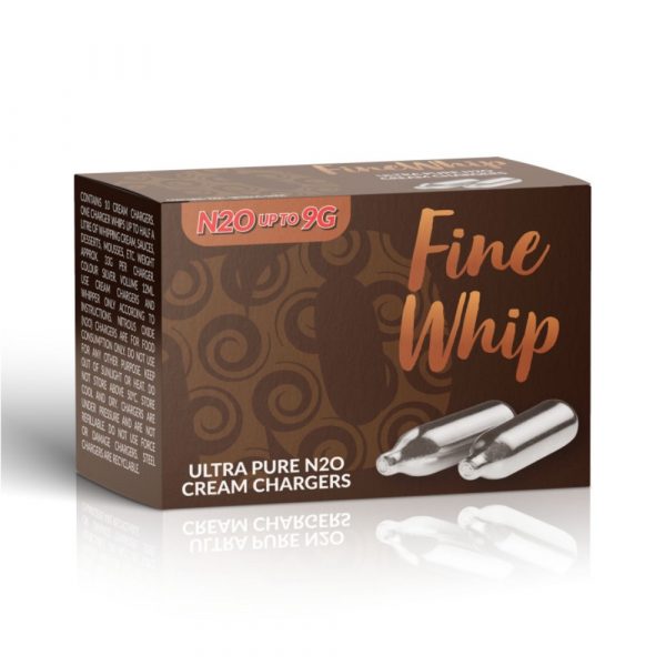 FineWhip Ultra Pure N2O Cream Chargers 10 Pcs