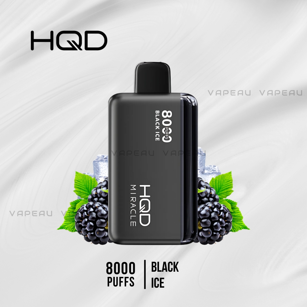 HQD Miracle 8000 Puffs Black Ice