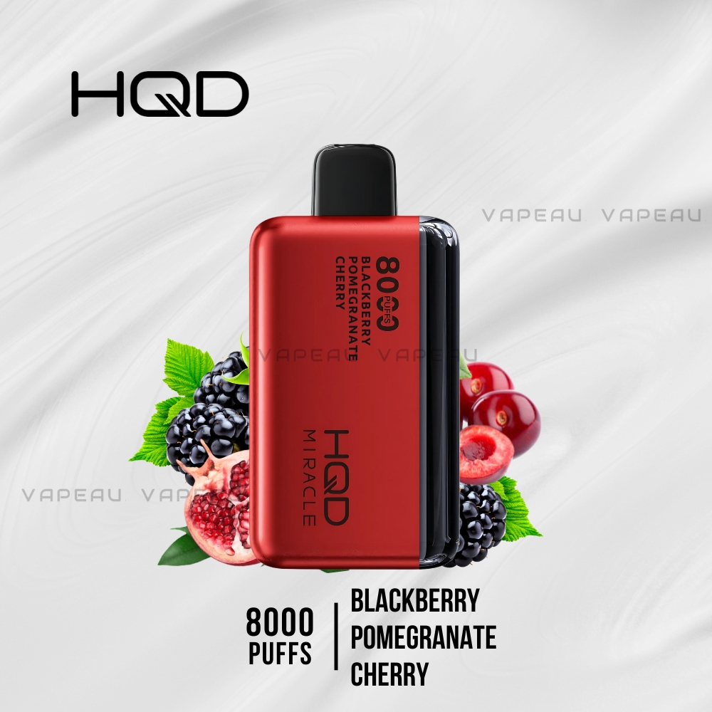 HQD Miracle 8000 Puffs Blackberry Pomegranate Cherry