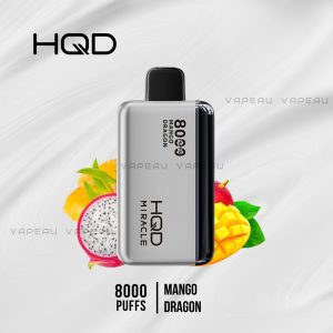 HQD Miracle 8000 Puffs Mango Dragon