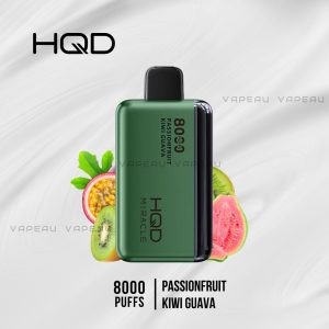 HQD Miracle 8000 Puffs Passionfruit Kiwi Guava