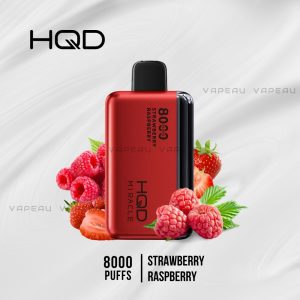HQD Miracle 8000 Puffs Strawberry Raspberry